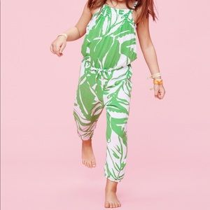 Lilly Pulitzer Target Floral Green Romper Toddler